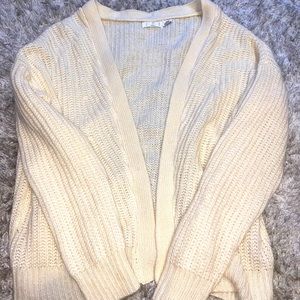 off-white colored cardigan!